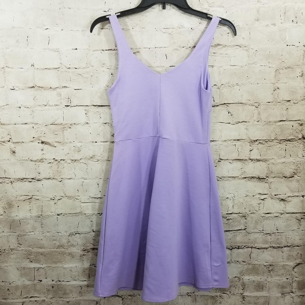In Awe Purple Sleeveless Pleated Dress for Juniors - Picture 2 of 4